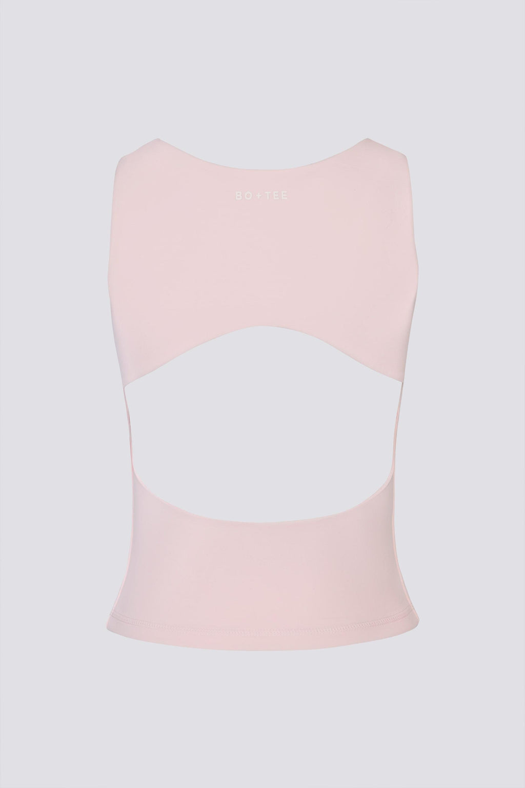 เสื้อกล้ามคอเรือ แบบเปิดด้านหลังนุ่ม สีบัลเล่ต์สีชมพู