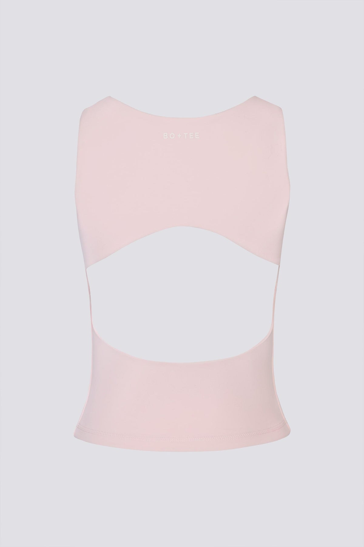 เสื้อกล้ามคอเรือ แบบเปิดด้านหลังนุ่ม สีบัลเล่ต์สีชมพู