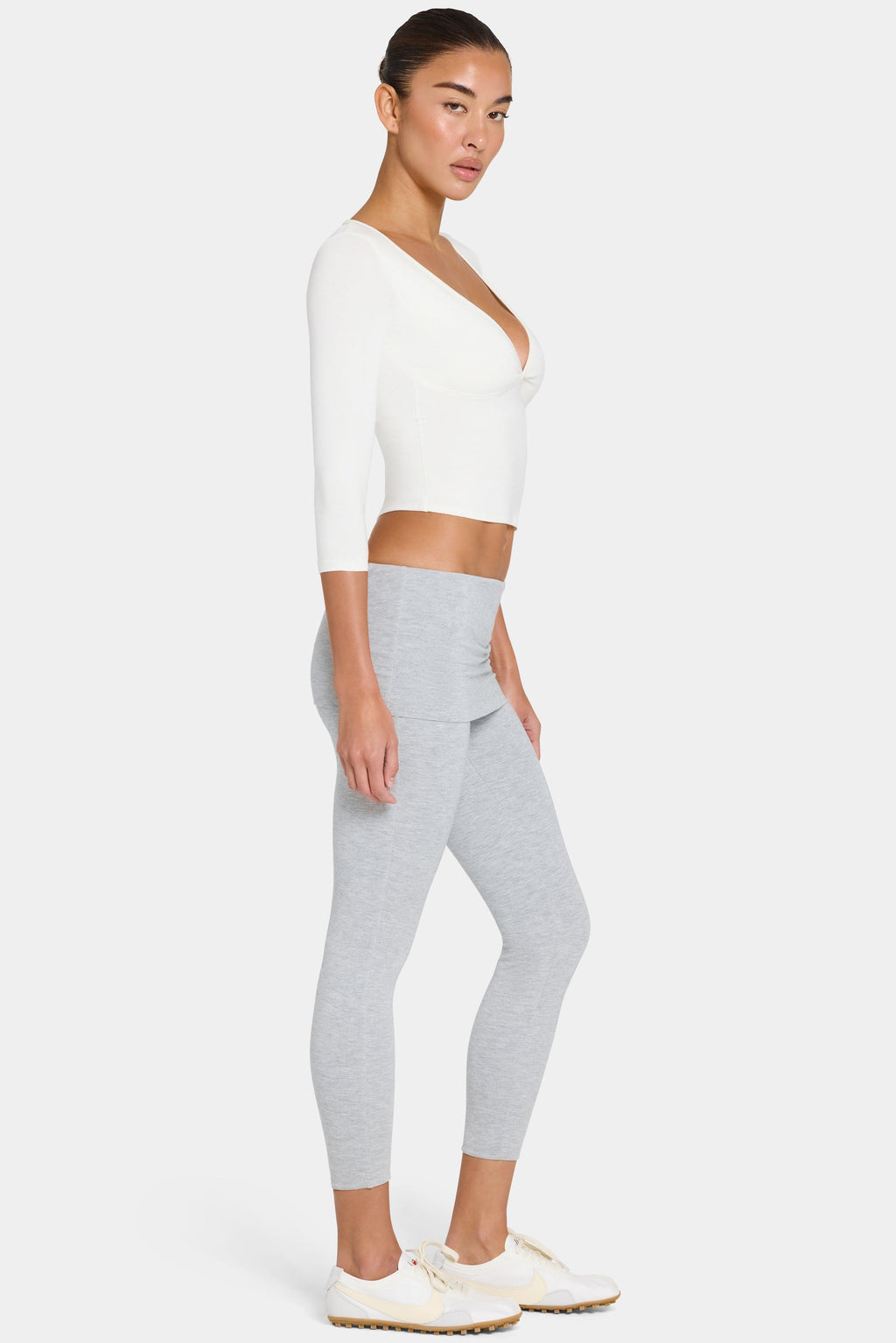 Buttercloud™ 7/8 Leggings In Grey Marl