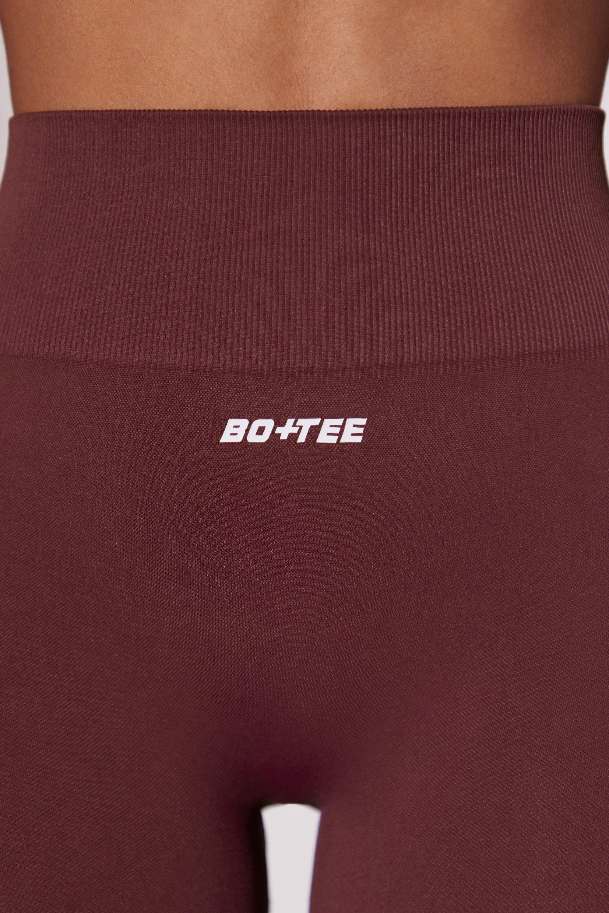 High Waist Super Sculpt Biker Shorts In Burgundy