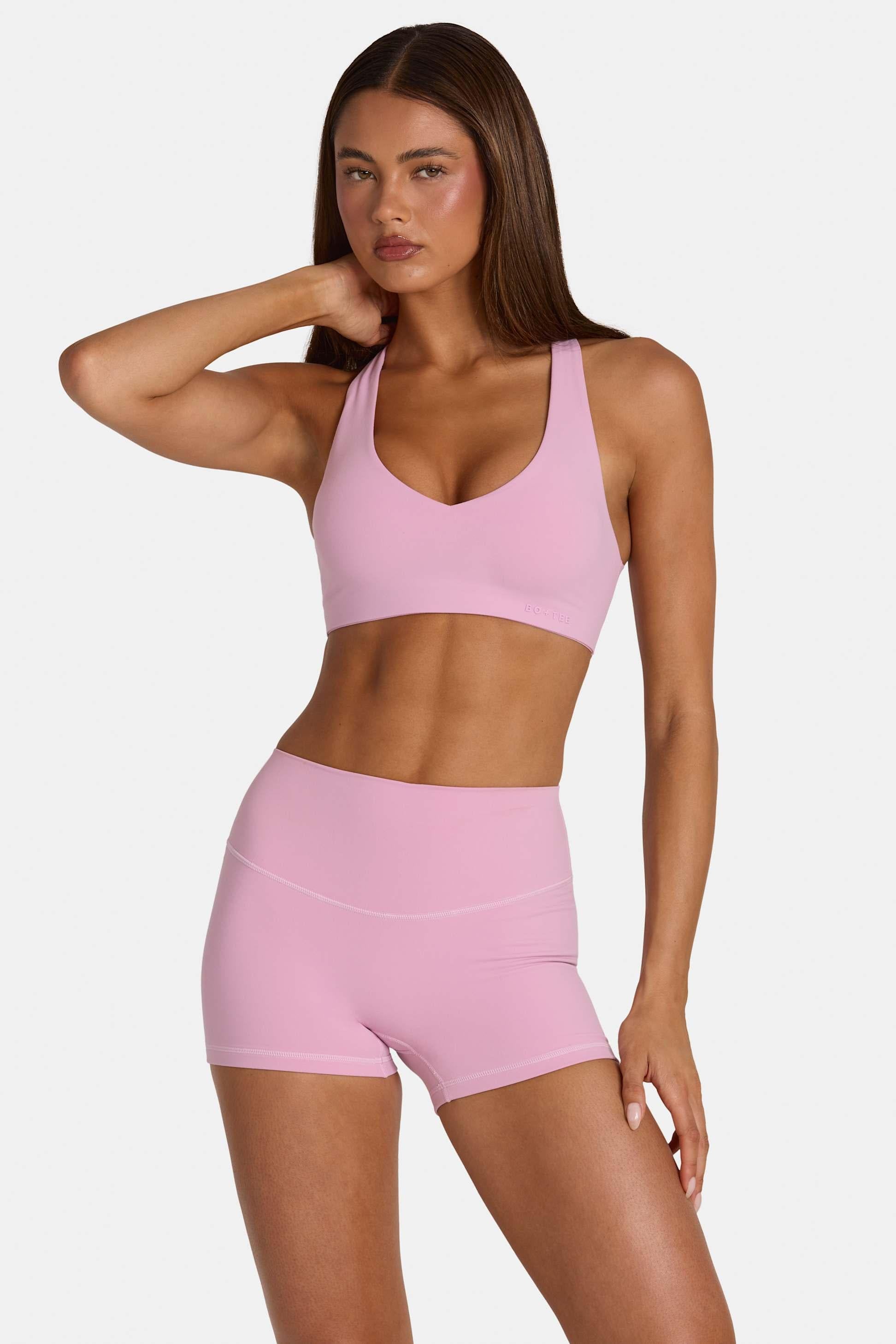 Soft Active Low-impact Sports Bra In Sweet Pink