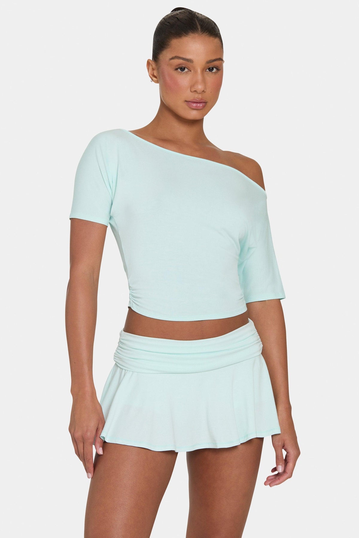Buttercloud™ เสื้อท็อปปออฟชู้ดเดือด สีสะระแหน่