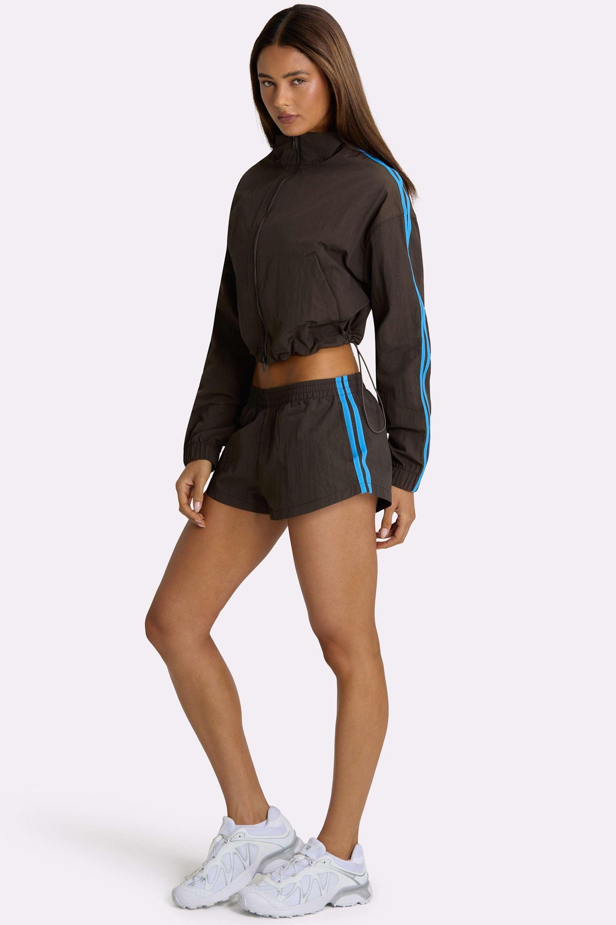 Woven Track Shorts In Truffle