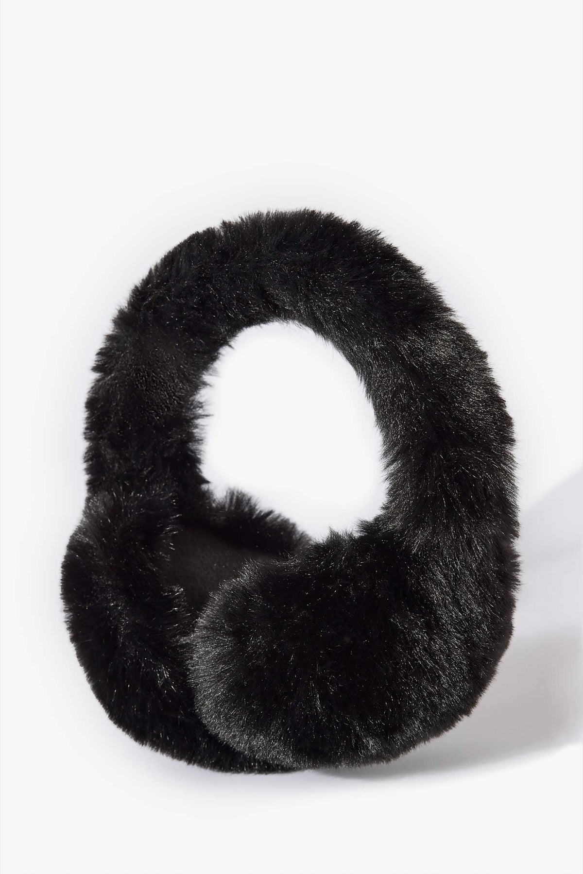 Faux-fur Earmuffs In Black