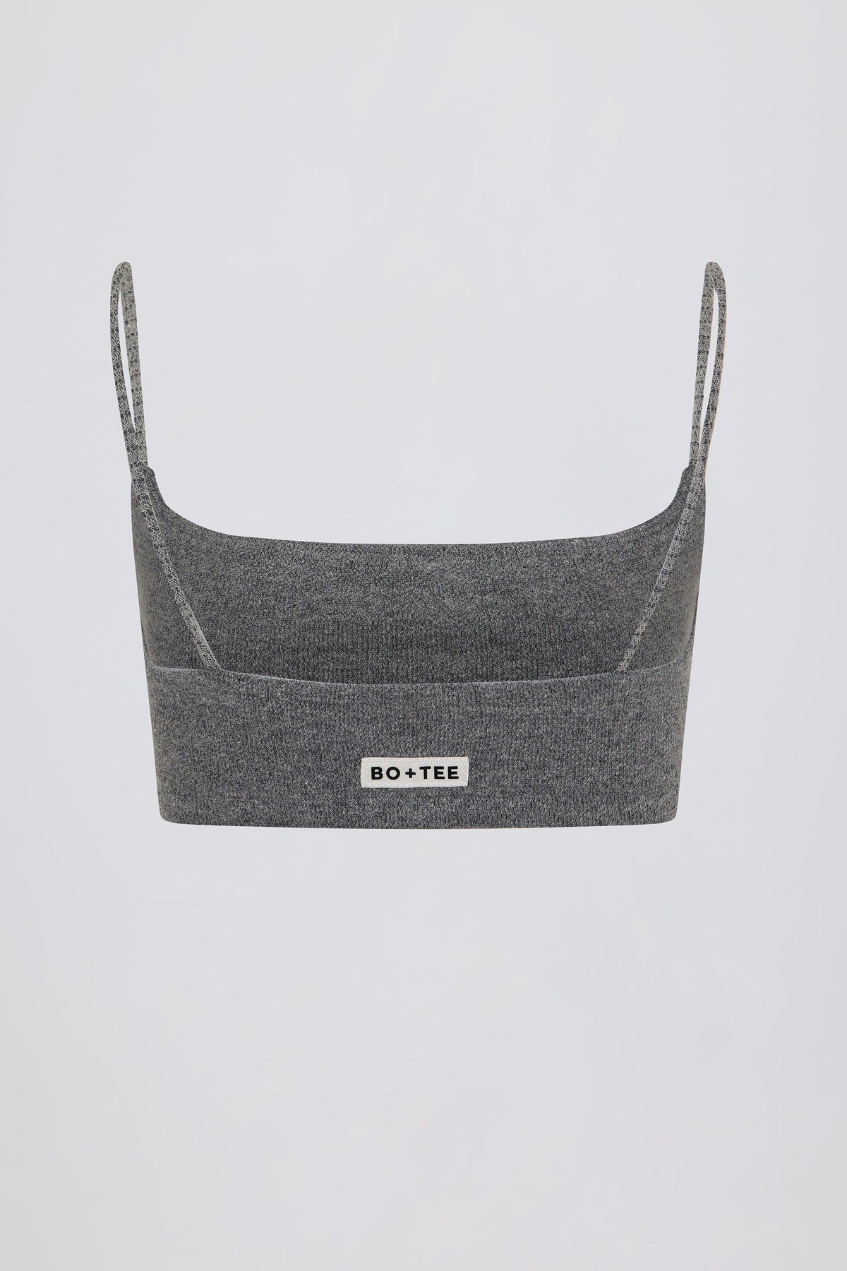 Square-neck Bralette In Dark Grey