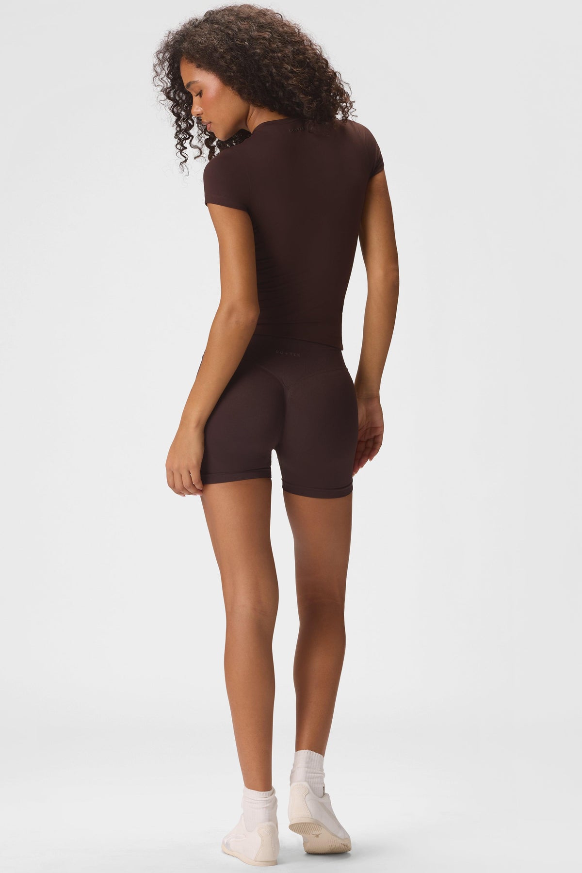 Soft Active Short Sleeve Top in Espresso