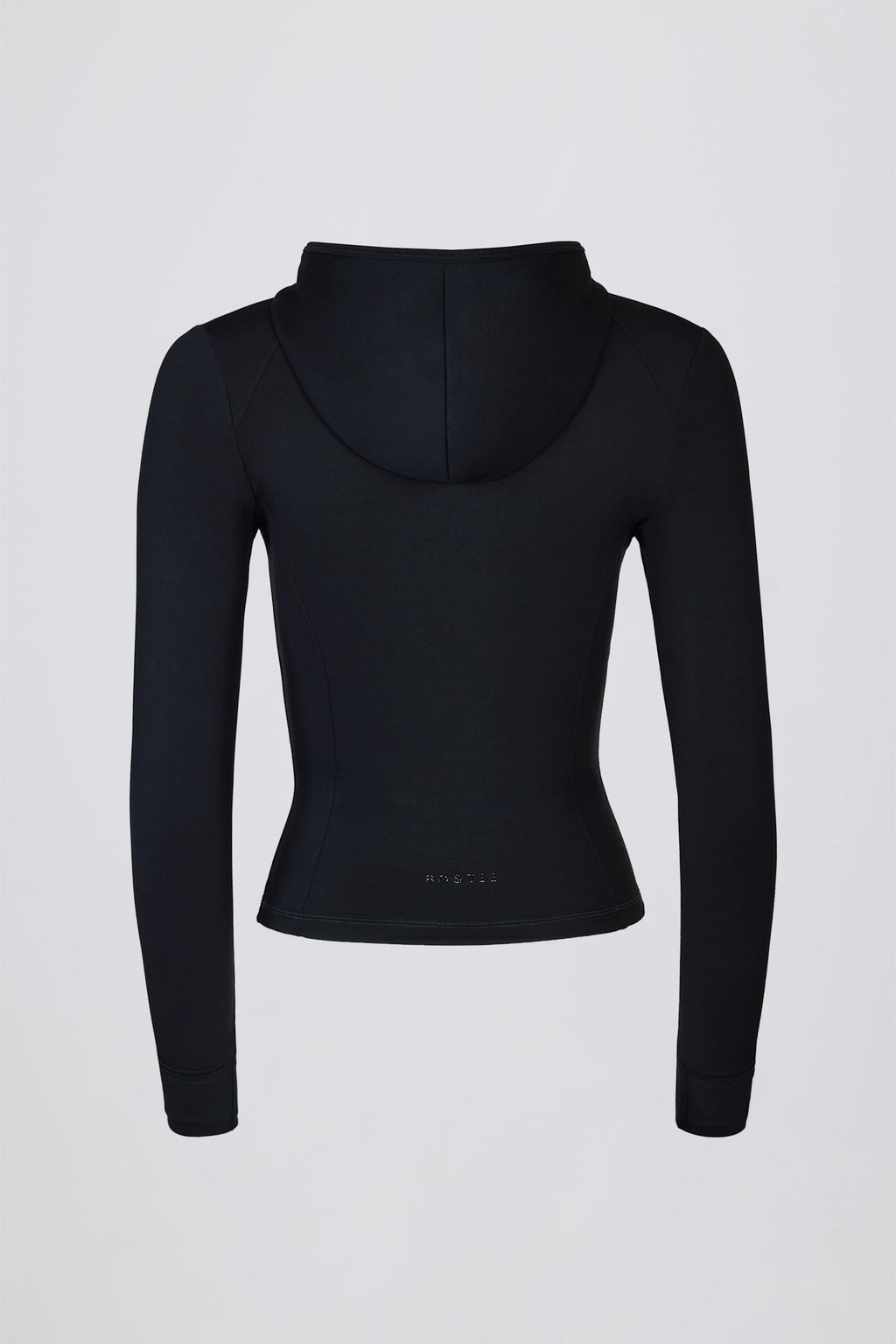 Soft Active Hooded Mid-layer Jacket In Black