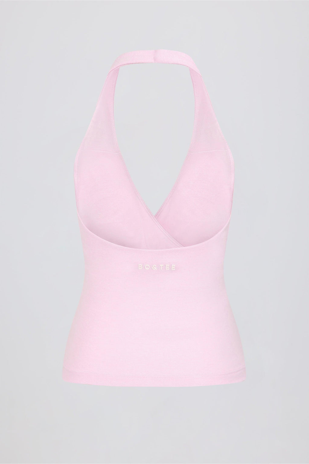Halterneck Open-back Tank Top In Bloom