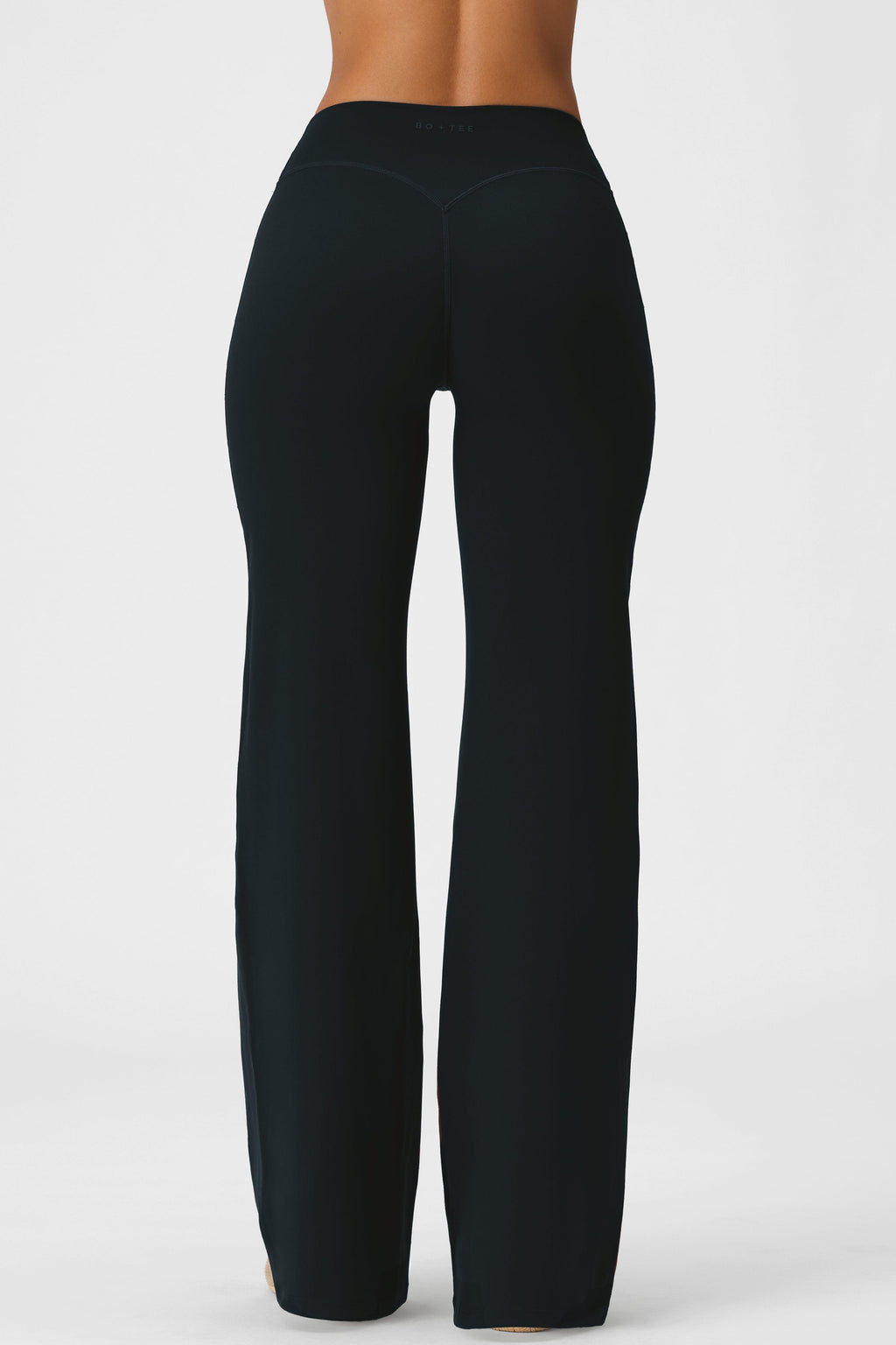 Soft Active Wide-leg Trousers In Black