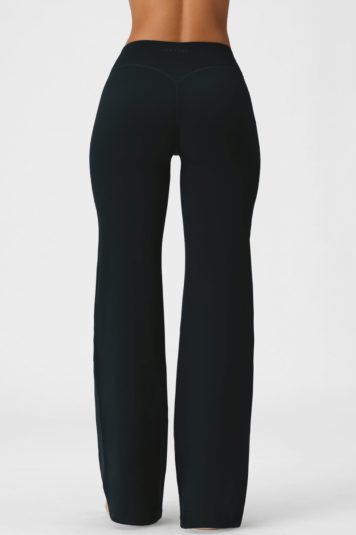 Soft Active Wide-leg Trousers In Black
