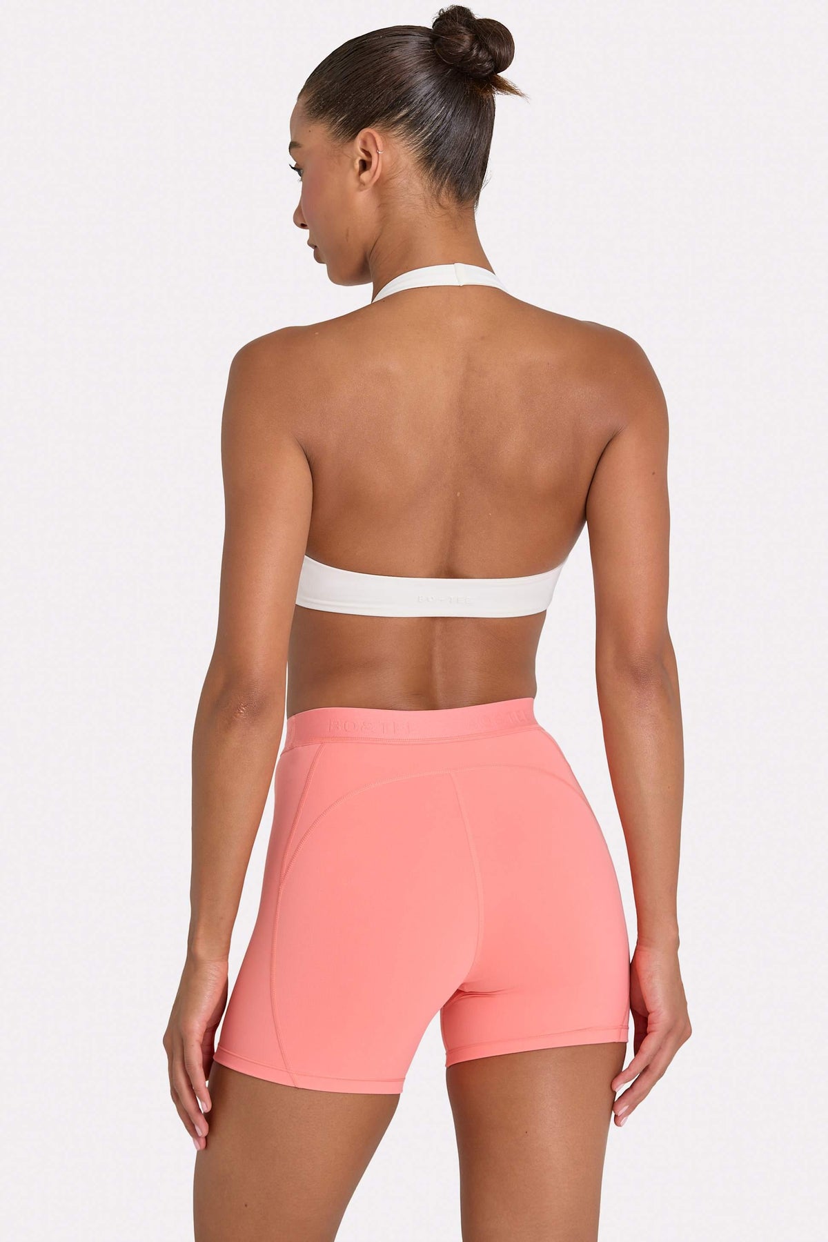 Soft Active Mini Shorts In Coral