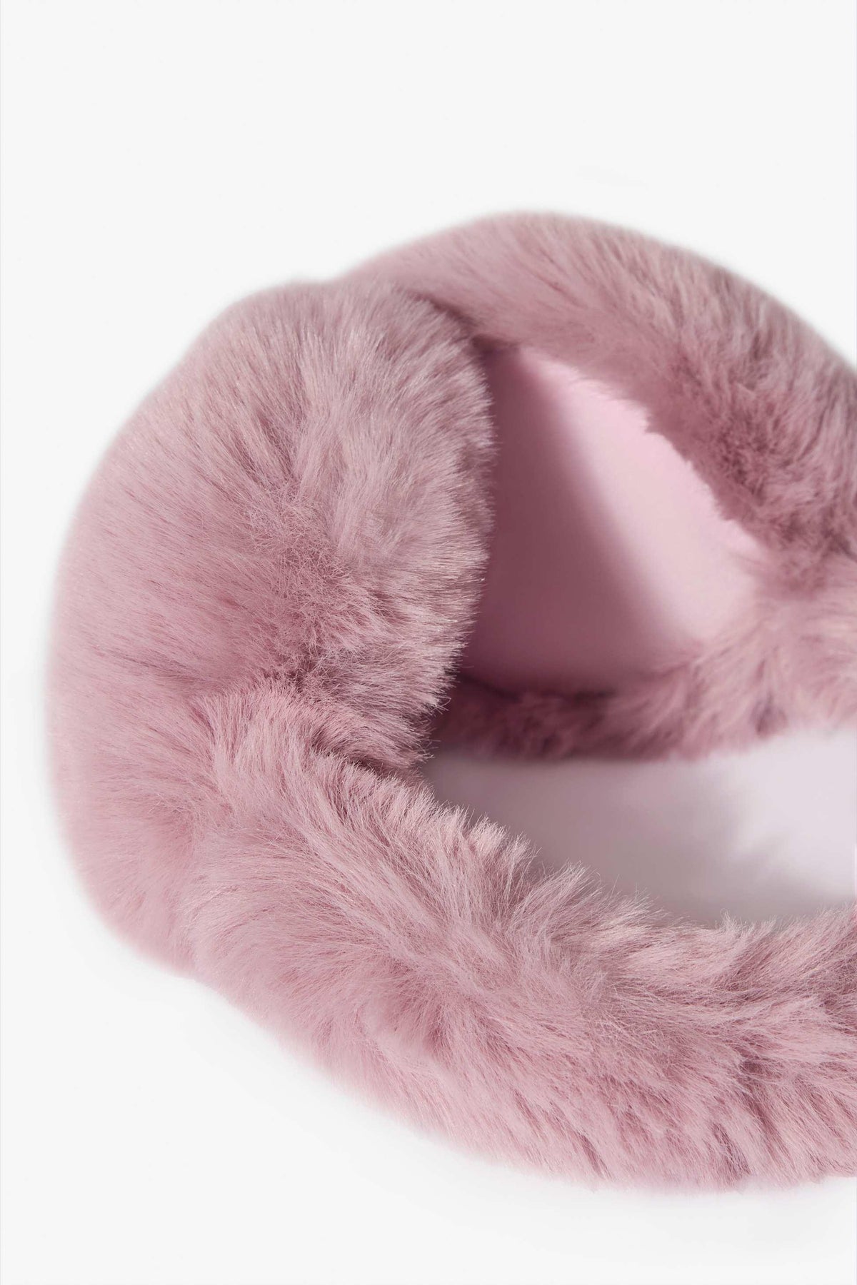 Faux-fur Earmuffs In Powder Pink