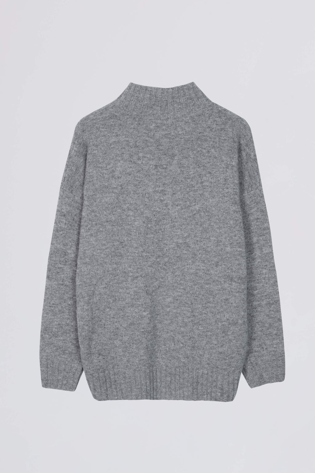 Soft Knit Oversized Jumper In Grey