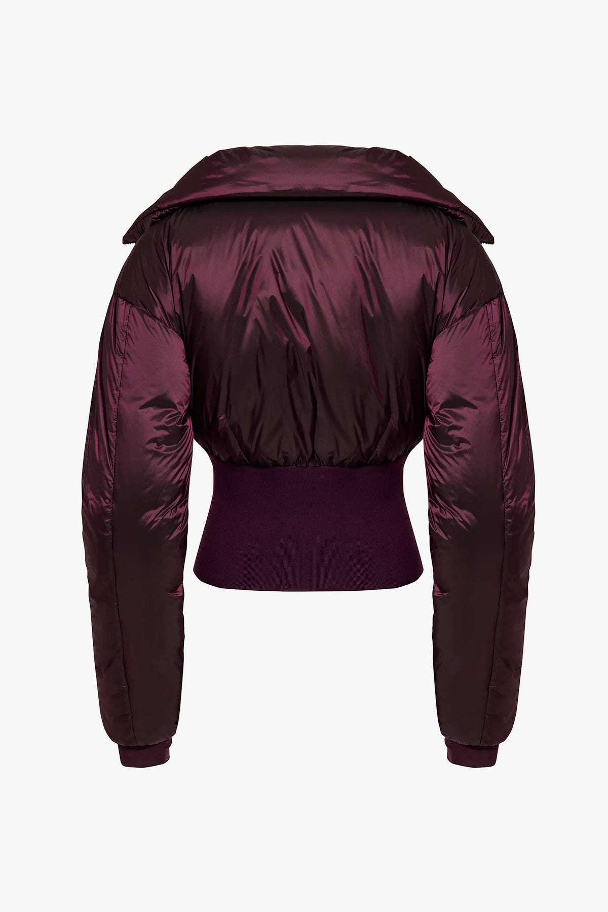 Waterproof Layered Ski Jacket In Burgundy