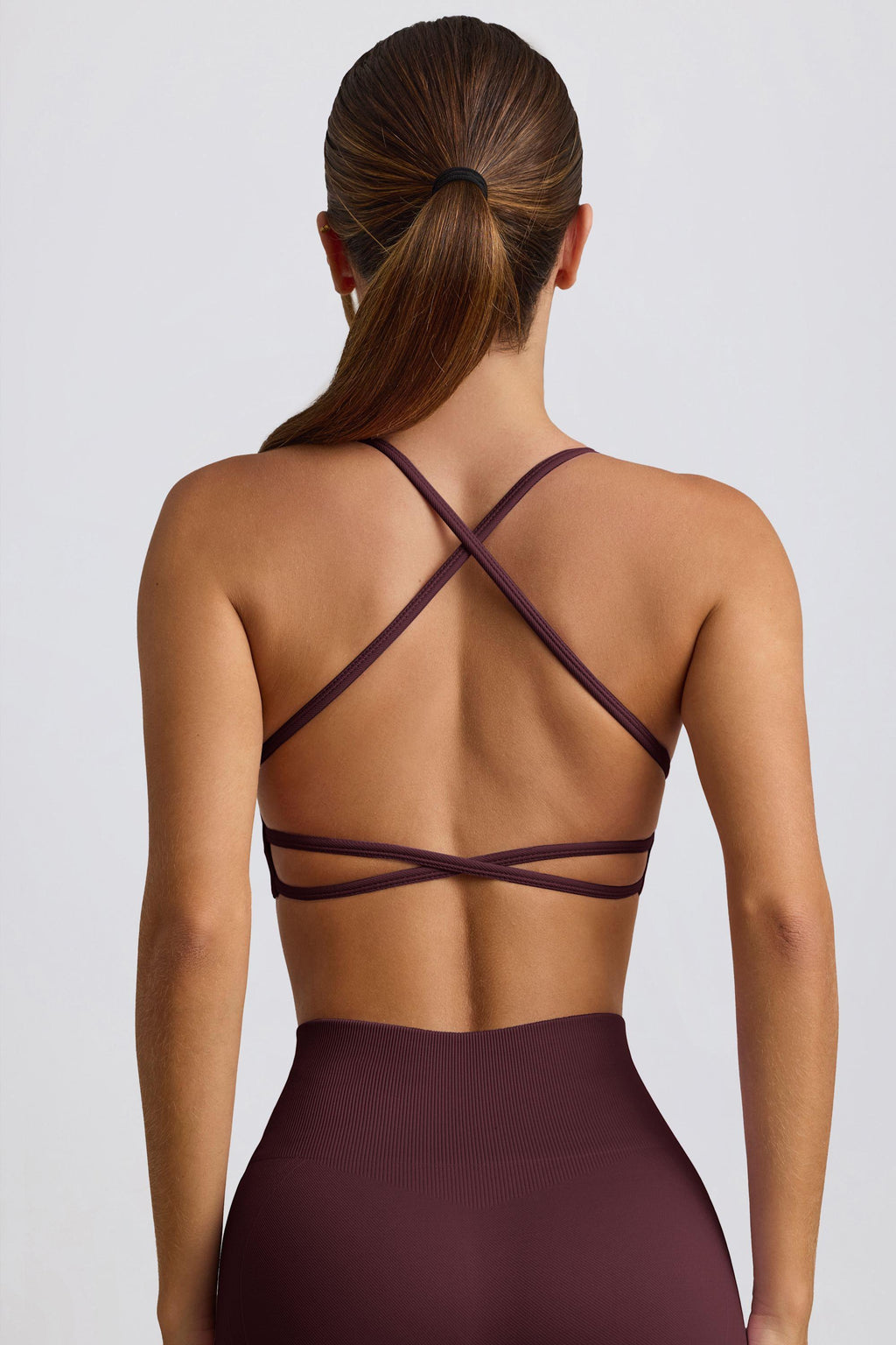 เสื้อสปอร์ตบราไร้รอยต่อ Super Sculpt สีเบอร์กันดี