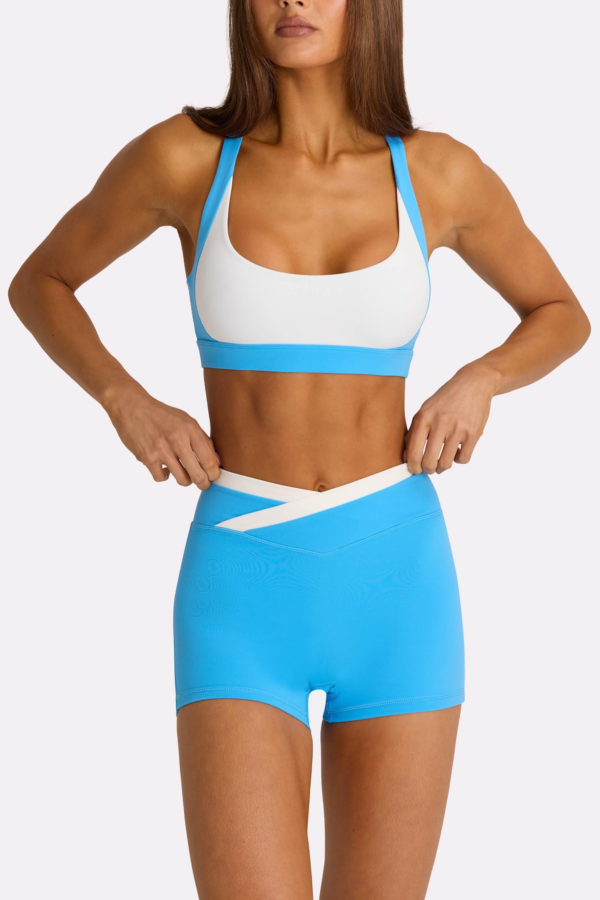 Soft Active High-impact Sports Bra In Electric Blue