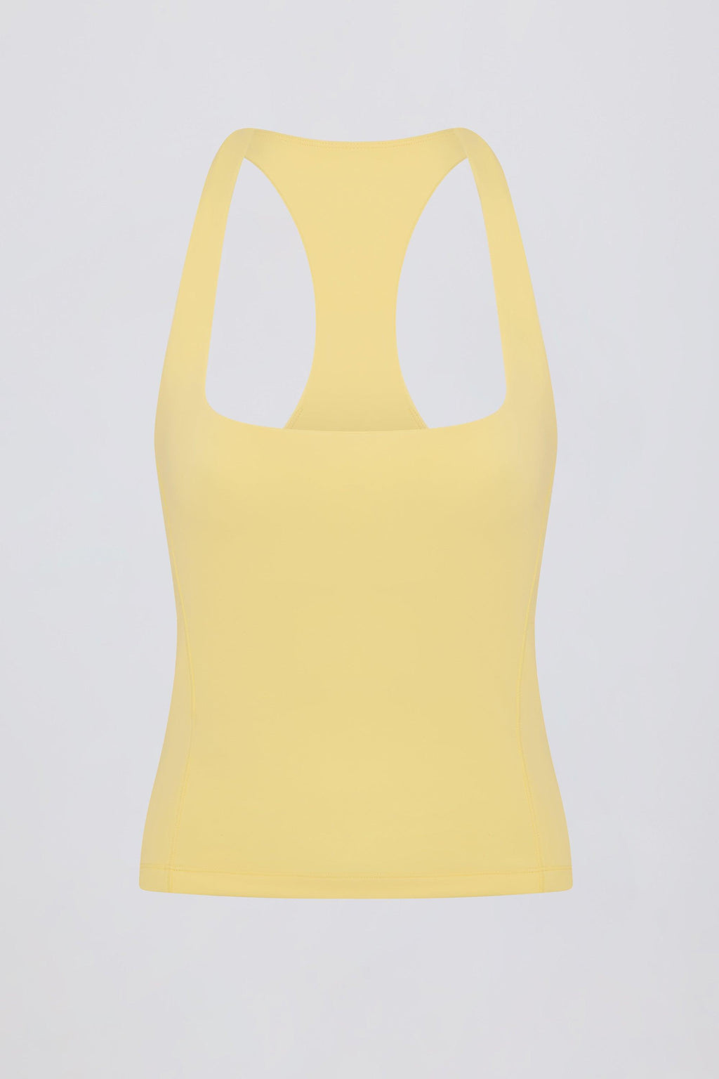 Soft Active Racerback Tank Top In Lemon