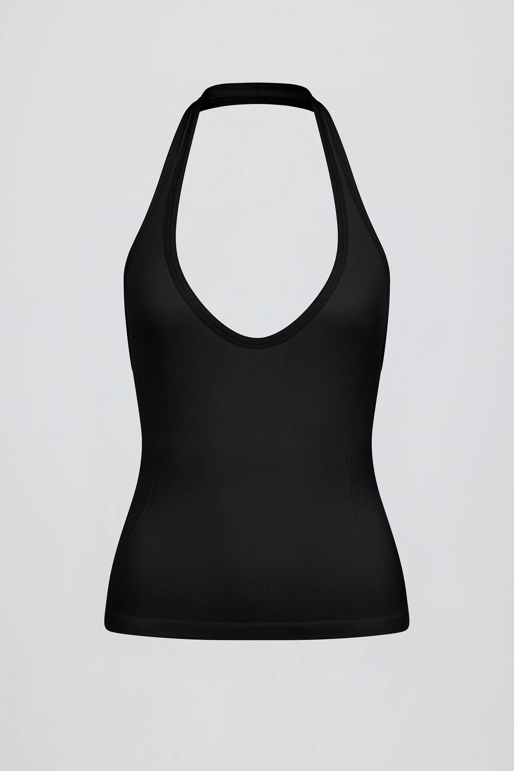เสื้อกล้ามคอฮอลเตอร์เนค Define Luxe สีดำ