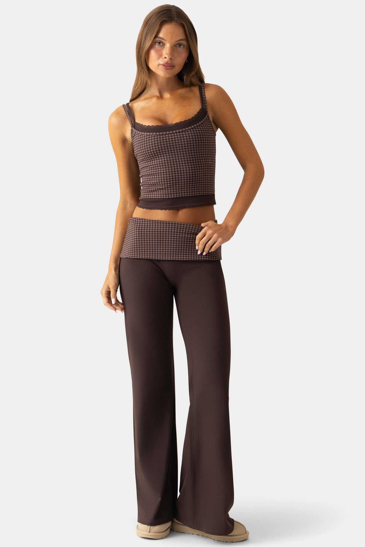 Soft Active Wide-leg Trouser In Espresso